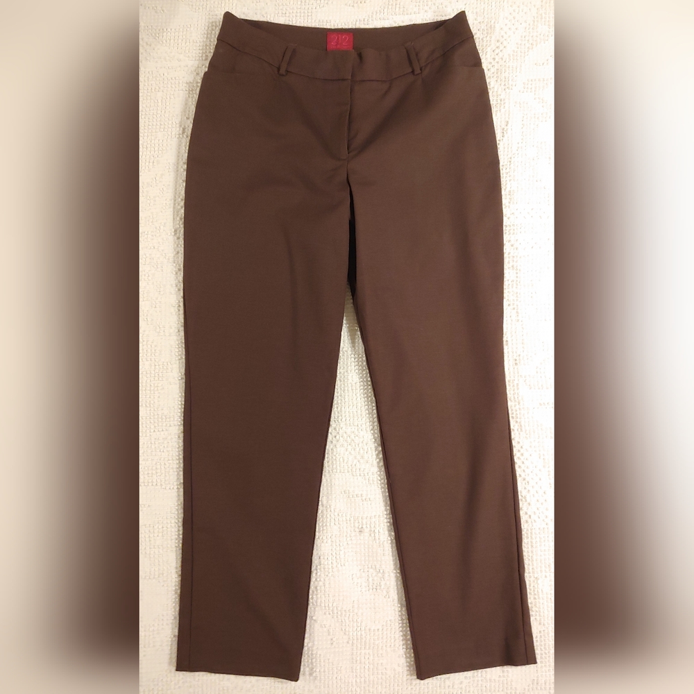 Women's size 8 212 Collection Rich Brown Ankle Capri Pants